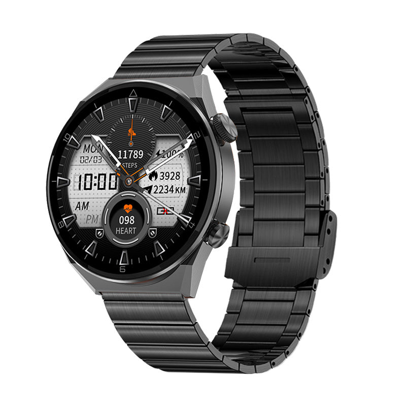 DT3promax Smart Watch Bluetooth Wireless Charger Jewelry dealsniper-net Bamboo Joint Black Steel