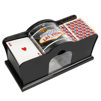 Poker Card Hand Shuffler Easy Hand Cranked Casino Card