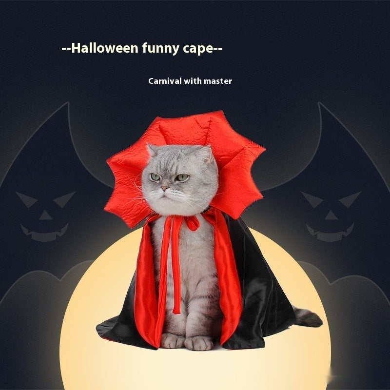Cute Halloween Pet Costumes Cosplay Vampire Cloak Pets Gym From House