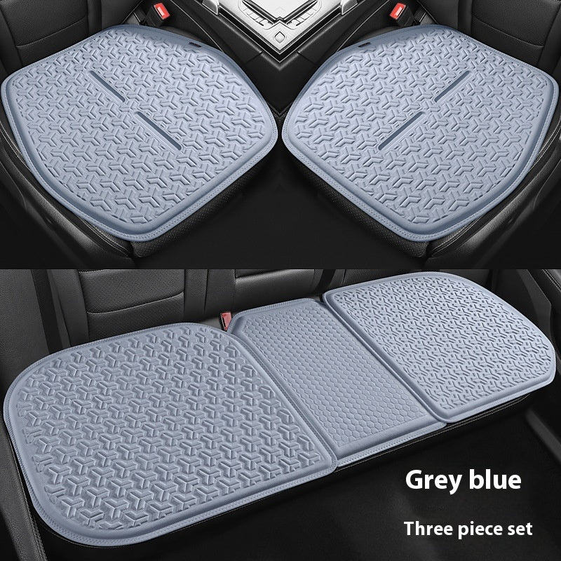 Car Seat Cushion Four Seasons Universal Cool Pad Gel Vehicle DealSniper.net Blue Gray 3PCs Set