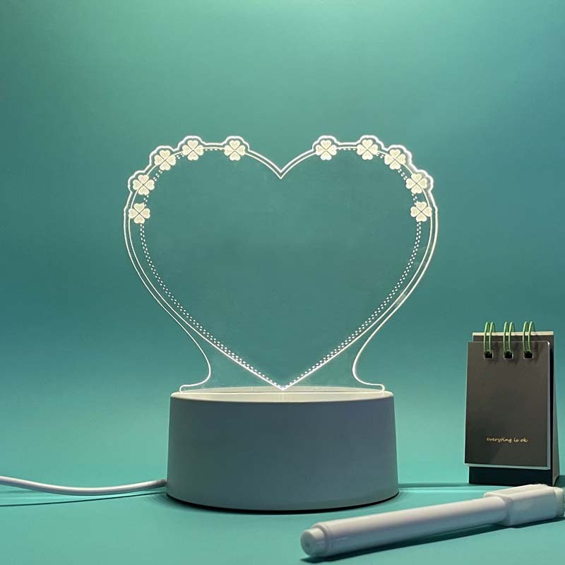 Transparent Luminous Acrylic Desktop Tablet Home Decor Gym From House Style D USB