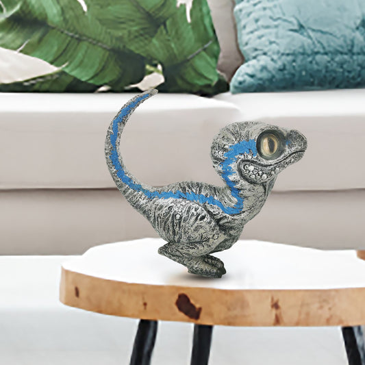 Cute Dinosaur Garden Statues Resin Velociraptor Ornament