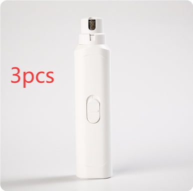Pet Nail Grinder Dog Cat Battery Model Nail Trimmer Pets Gym From House Elegant White T10 Nail Piercing Device 3PCS