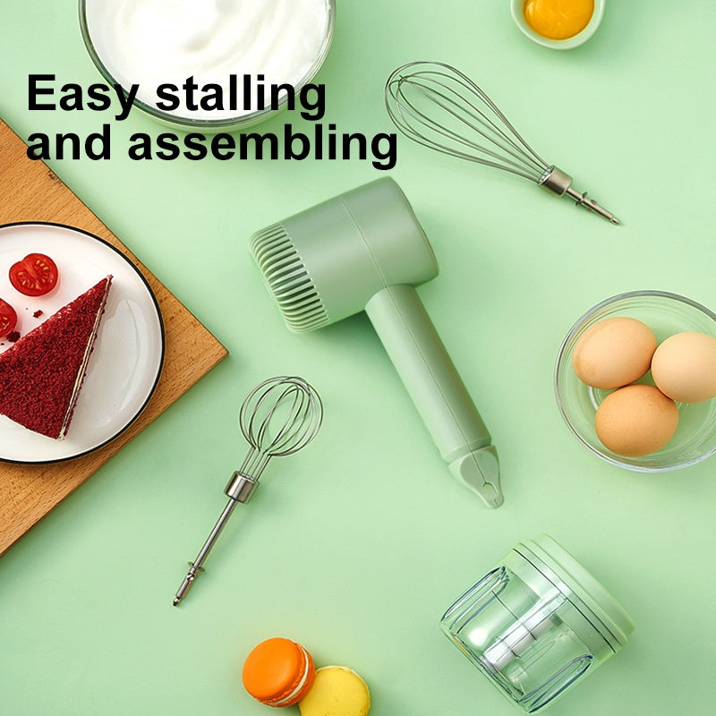 New Rechargeable Wireless Egg Beater Electric Baking Tool Kitchen dealsniper-net