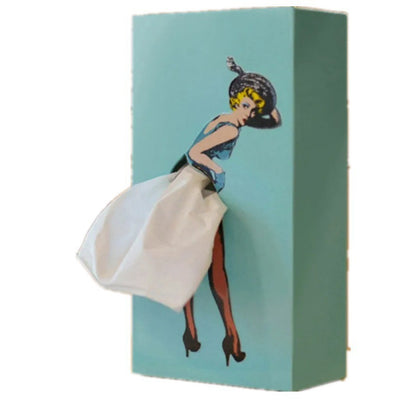 Cartoon Anime Girl Tissue Box Kids dealsniper-net Blue