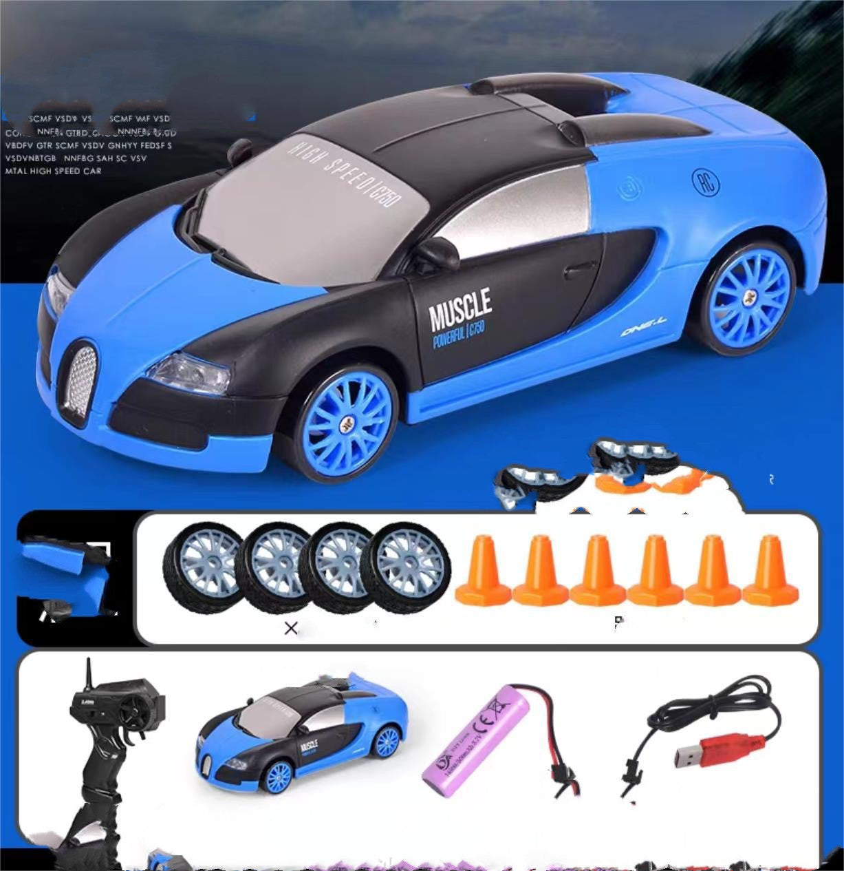 2.4G Drift Rc Car 4WD RC Drift Car Toy Remote Control Christmas Gifts