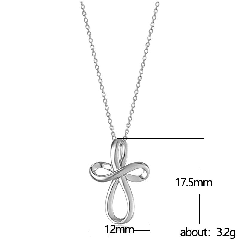 Simple Cross Hanging Clavicle Chain Necklace Jewelry dealsniper-net