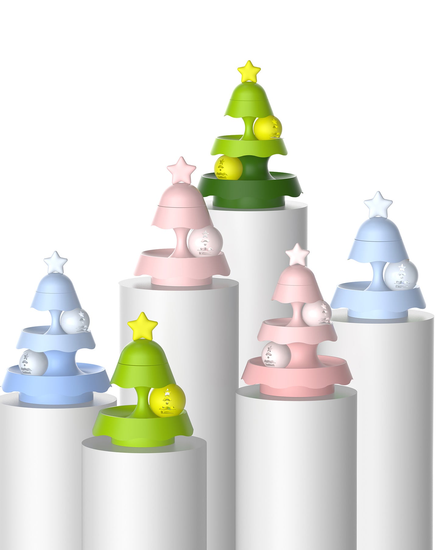 New Christmas Tree Mini Three-layer Track Pets dealsniper-net