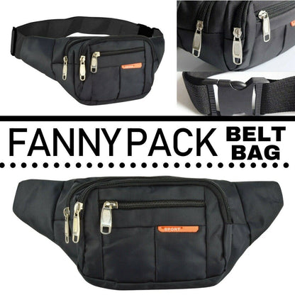 Waist Bag Fanny Pack For Men Women Hip Belt Bum Pouch Sport Travel Purse Unisex Men DealSniper.net