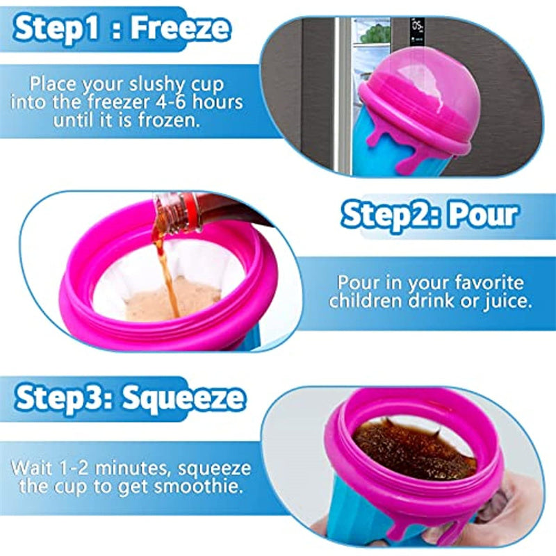 500ml Large Capacity Slushy Cup Summer Squeeze Homemade Juice Deals dealsniper-net