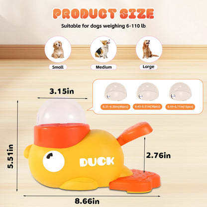 Duck Shape Dog Treat Dispenser - Interactive Dog Toys Pets Gym From House