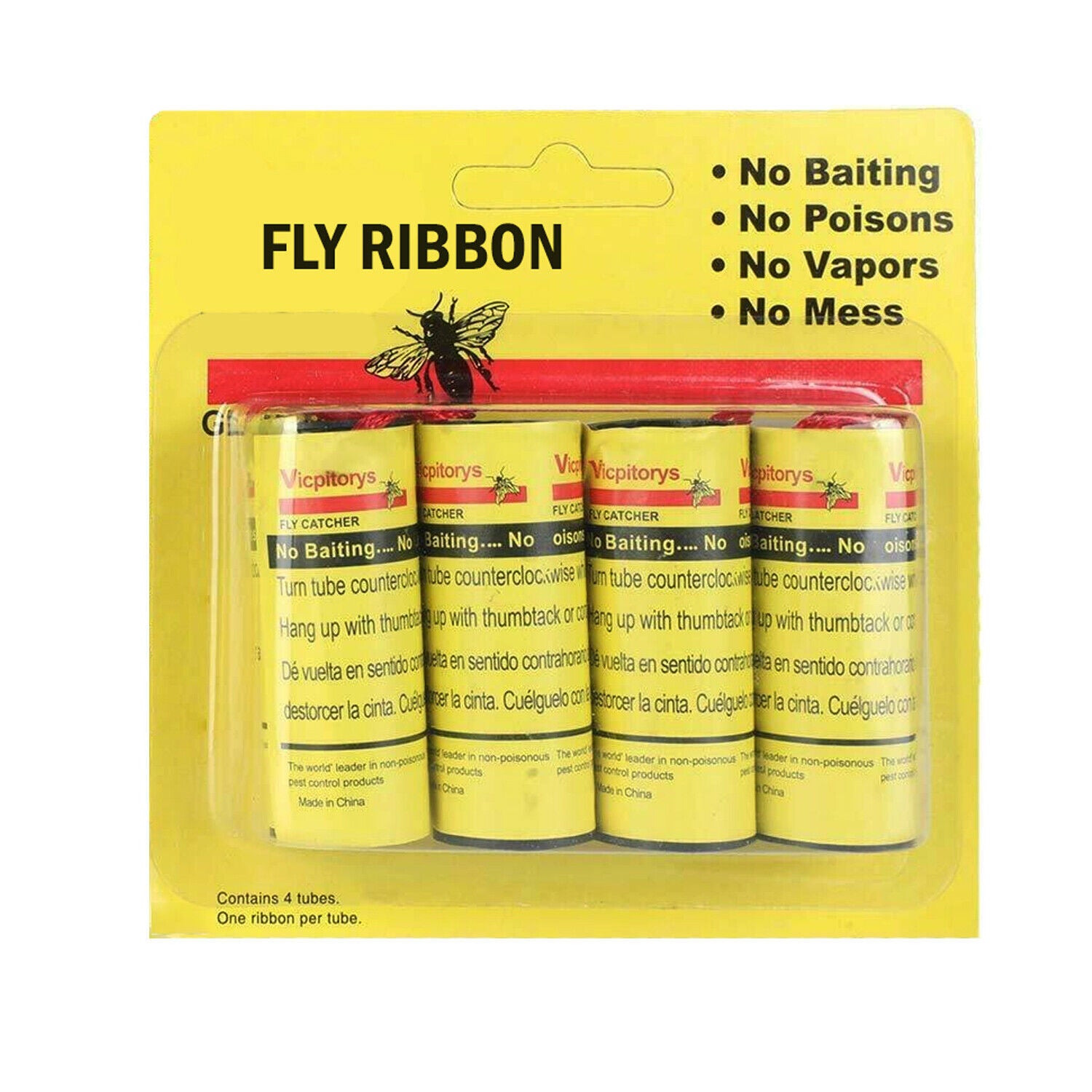 16 INSECT BUG FLY GLUE PAPER CATCHER TRAP RIBBON TAPE Home dealsniper-net