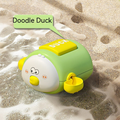Children's Bath Toys Cartoon Clockwork Bath Water Toys Kids Gym From House Green Duck