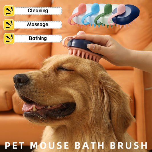 Soft Silicone Pets Hair Remover Comb Handheld Bath Shower Pets dealsniper-net