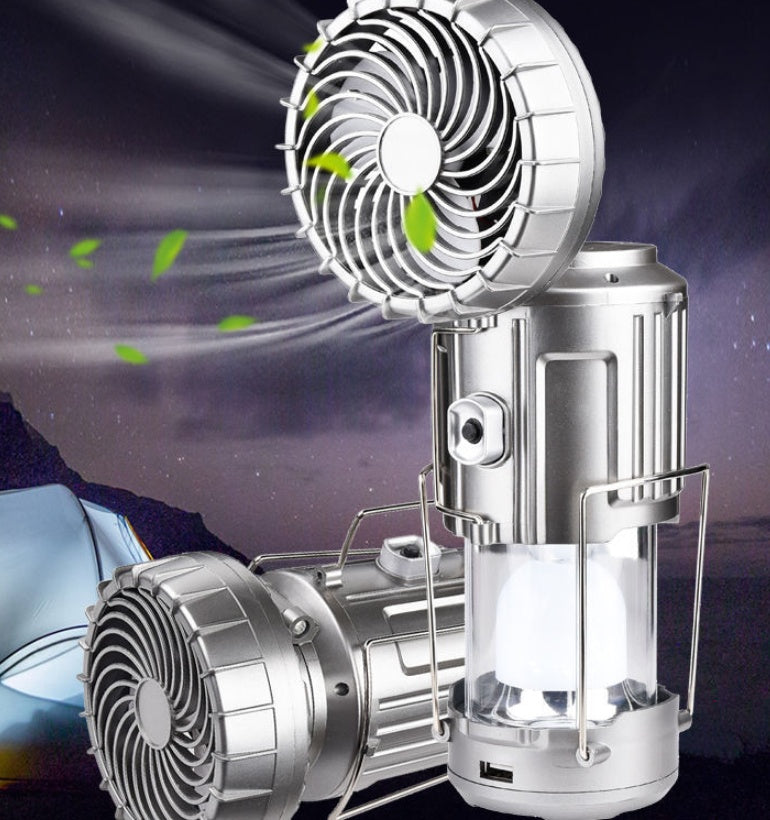 Solar Electric Fan Life Waterproof Panel Charging Outdoor DealSniper.net