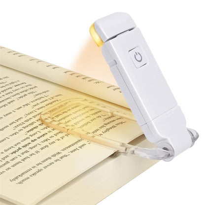 LED USB Rechargeable Book Reading Light Brightness Adjustable Gadgets dealsniper-net White USB