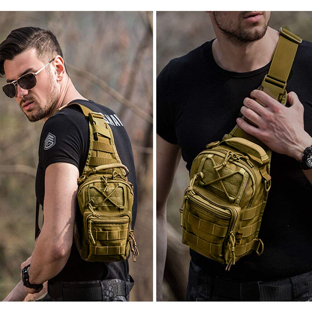 Tactical Chest Bag Backpack Military Sling Shoulder Fanny Pack Cross Body Pouch Men DealSniper.net