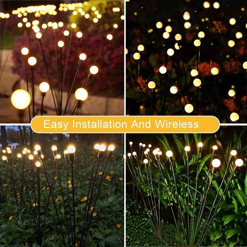 LED Pneumatic Firefly Ground Plug-in Lamp Garden dealsniper-net