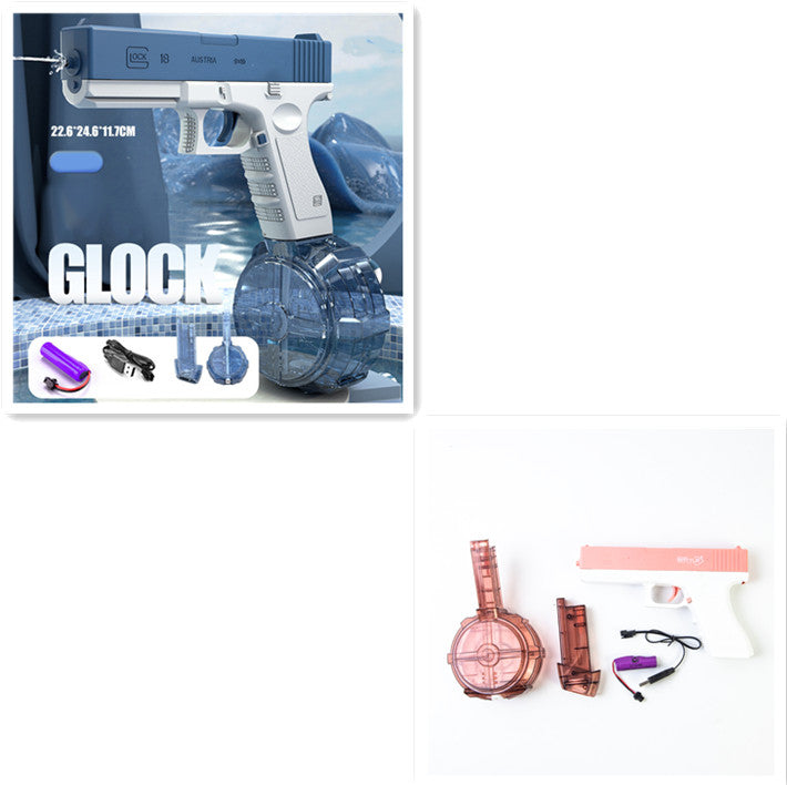 Electric Water Toy Gun Spray Blaster Pistol Airsoft Summer Toys Kids DealSniper.net Blue Pink Drum plate USB