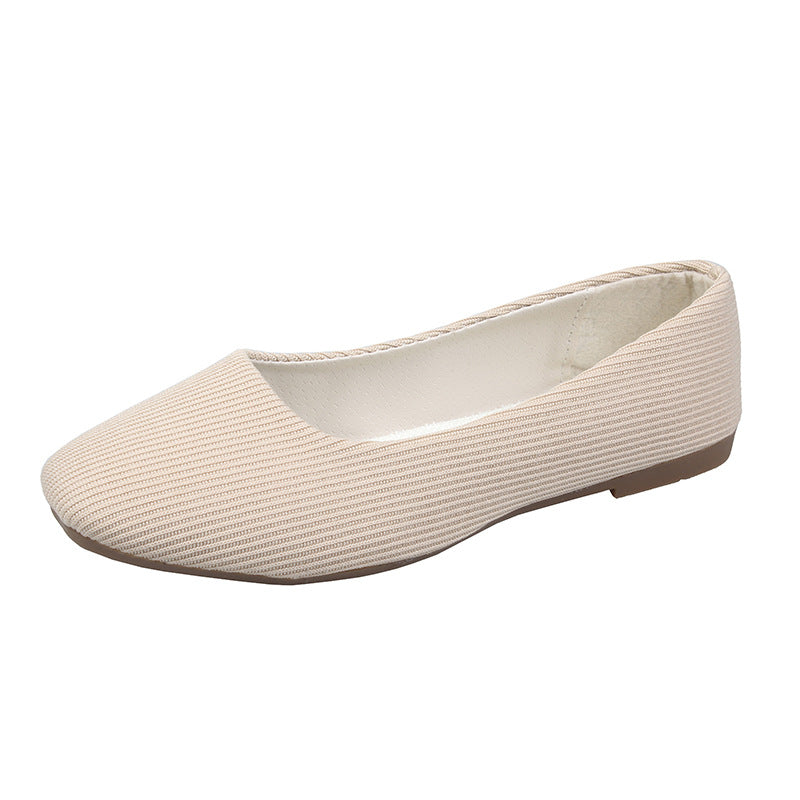 Women's Flat Breathable Tendon Sole Shoes Women DealSniper.net Beige 35