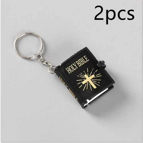 Mini HOLY Bible Keychain Religious Christian Jesus Keyring