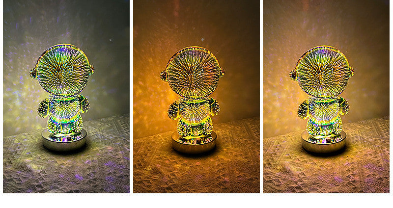 Fireworks Astronaut Atmosphere Light 3D Stereo Astronaut Home Decor Gym From House