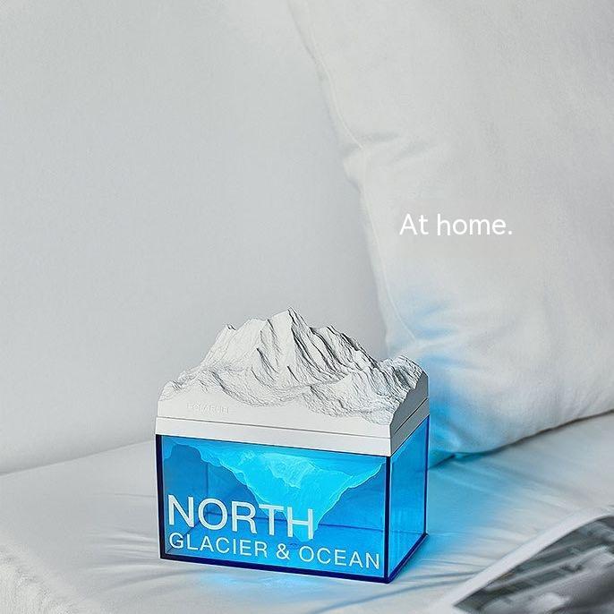 Glacier Night Light Bluetooth Speaker Bedroom Bedside Gadgets DealSniper.net