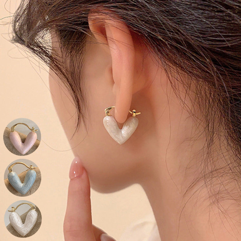 Ins Heart Love Earrings For Women Fashion Accessories Jewelry Jewelry dealsniper-net