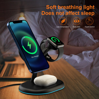 Multifunctional Three-in-one Magnetic Wireless Charger Gadgets Gym From House