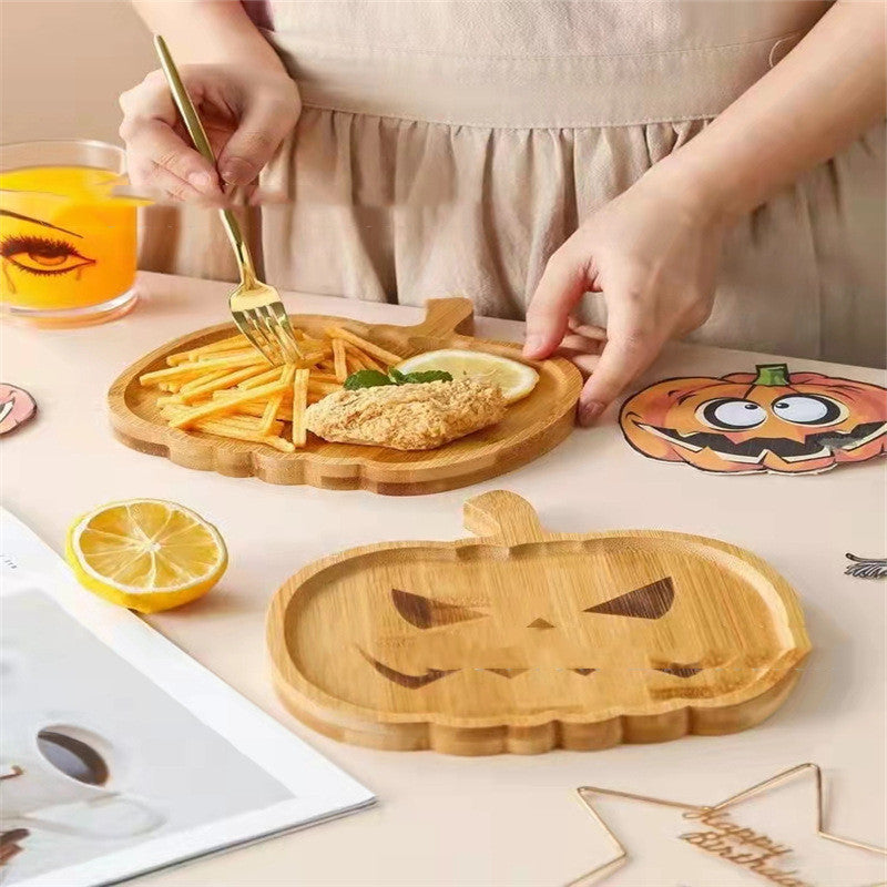 New Halloween Pumpkin Plate Ghost Tray Kitchen DealSniper.net