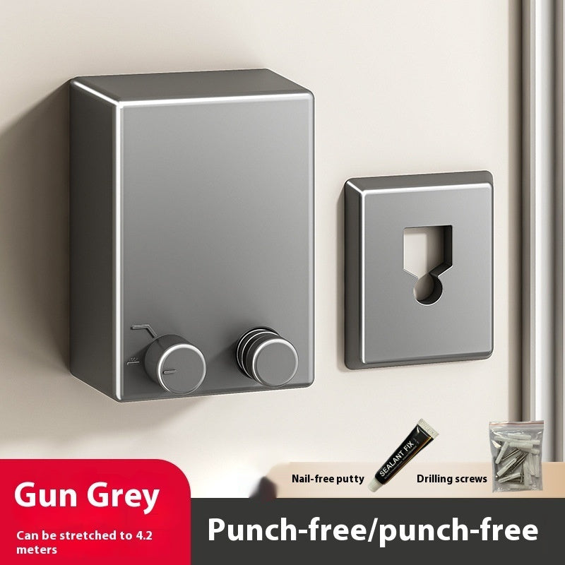 Invisible Clothesline Punch-free Balcony Wall-mounted House DealSniper.net Gun Gray