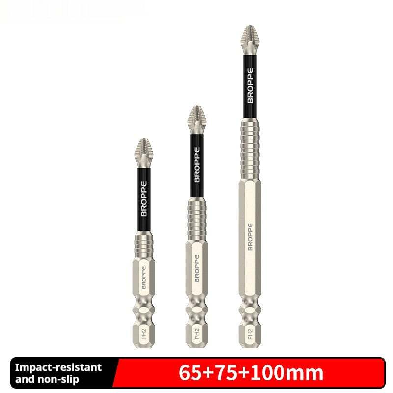 Cross Bit Strong Magnetic Electric Hand Drill Screwdriver Tools DealSniper.net 65 75 100mm 3PCS Set 635mm