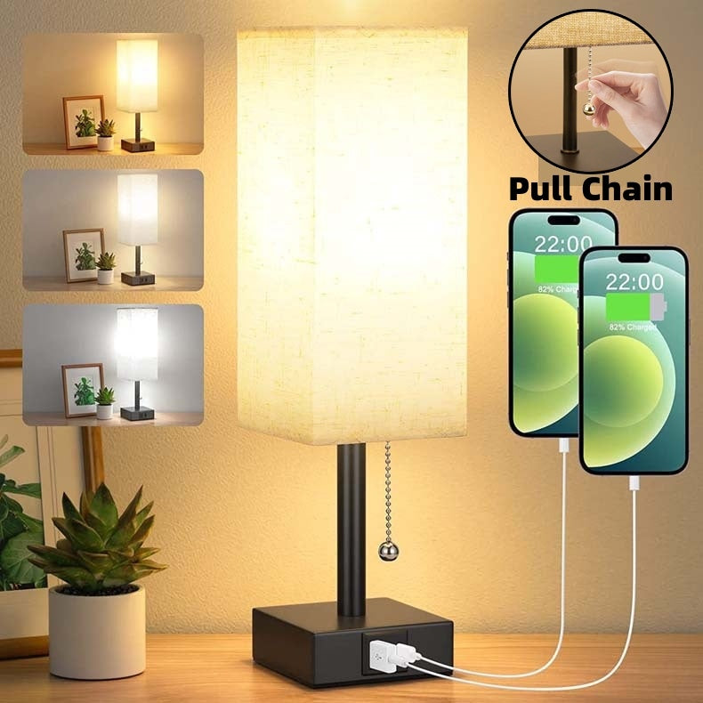 Bedside Table Lamp With 3 Levels Brightness Small Lamp Home Decor dealsniper-net