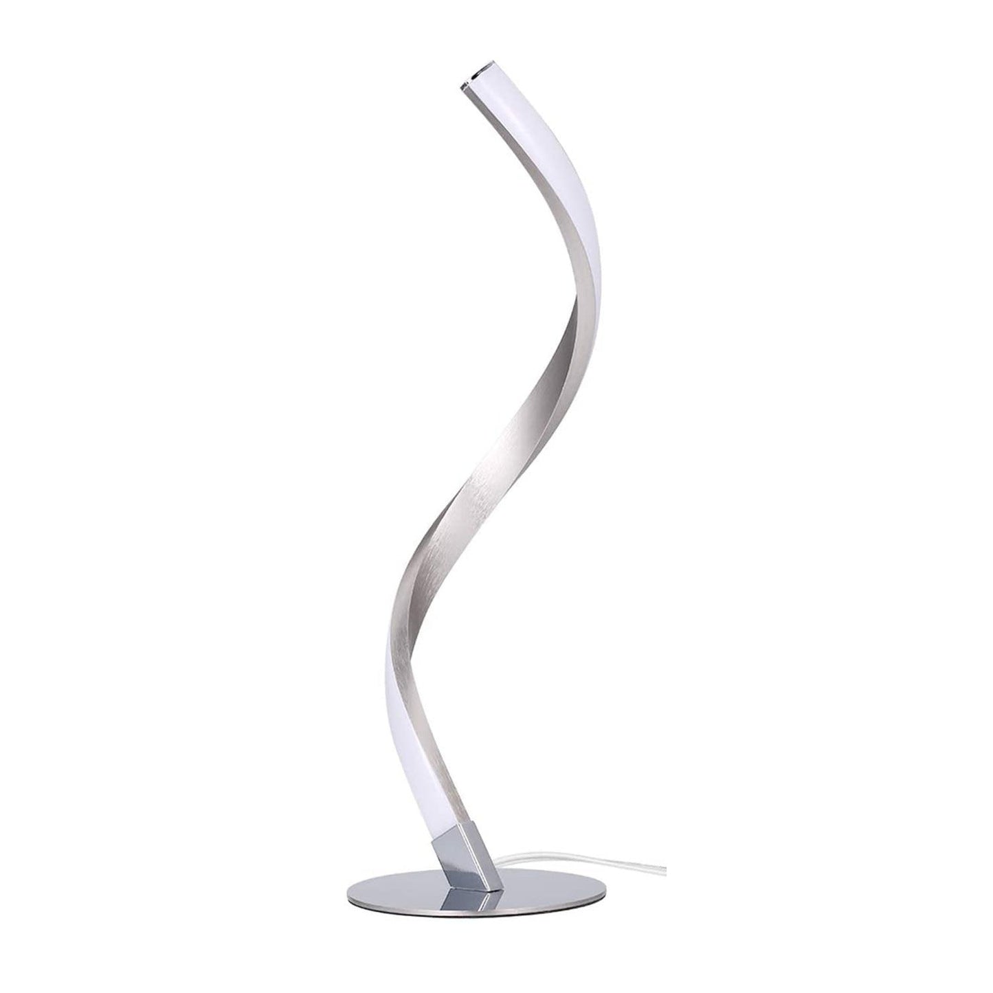 Snake Lamp Spiral Table Lamp Bedroom Bedside Small Night Lamp Home Decor DealSniper.net Chrome Warm Light AU