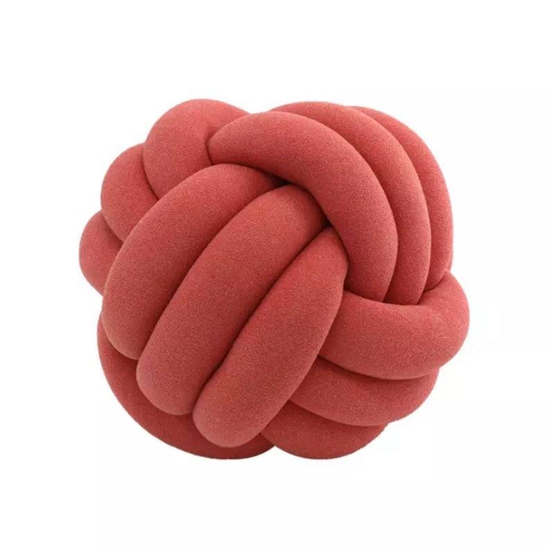 Creative Home Decoration Woven Knotted Pillow Home Decor DealSniper.net Coral red 20cm