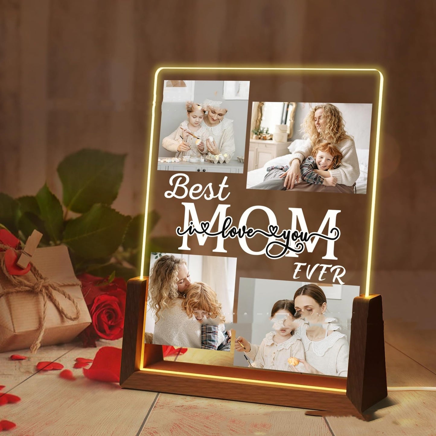 Small Night Lamp Mother's Day Photo Printing Decoration Home Decor DealSniper.net A15 Colorful Light USB