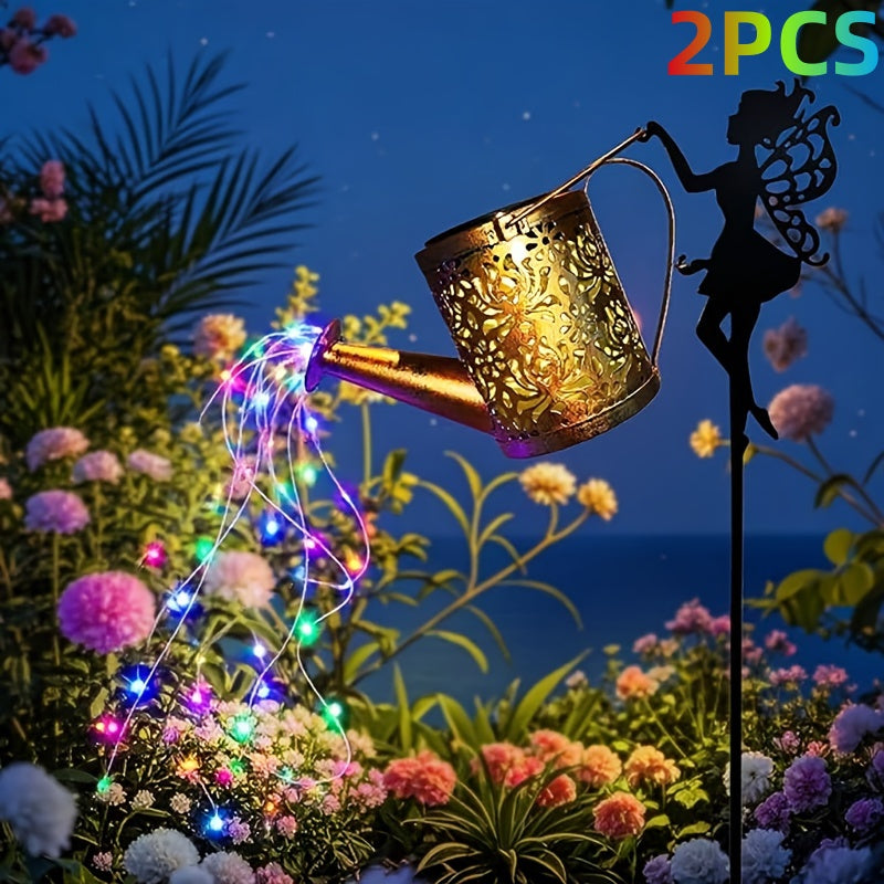 2PCS Solar Garden Decorative Lamp Outdoor Landscape Lamp Outdoor Gym From House