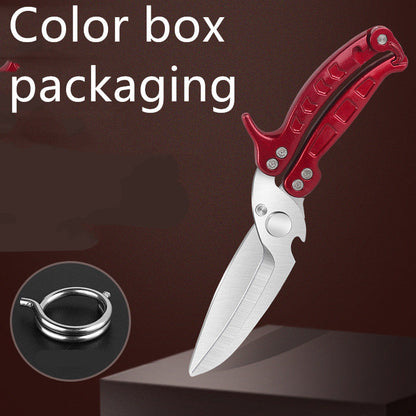 Stainless Steel SK5 Multifunctional Scissors Home Kitchen Supplies Kitchen DealSniper.net Red Color box Package