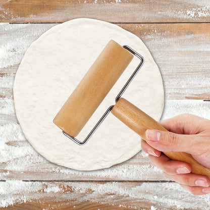 Rolling Pin Pastry and Pizza Baker Roller Wooden Baking Kitchen Utensils Kitchen dealsniper-net