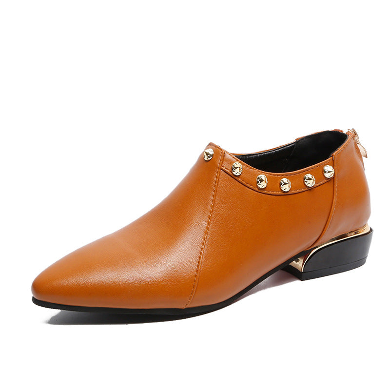 New Style Pointed Rivet Fashion Casual Single Shoes Women Women dealsniper-net