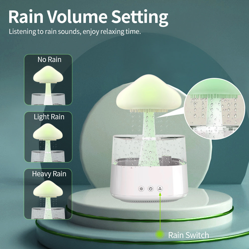 Rain Humidifier Mushroom Humidifier Rain Cloud Humidifier Home Decor dealsniper-net