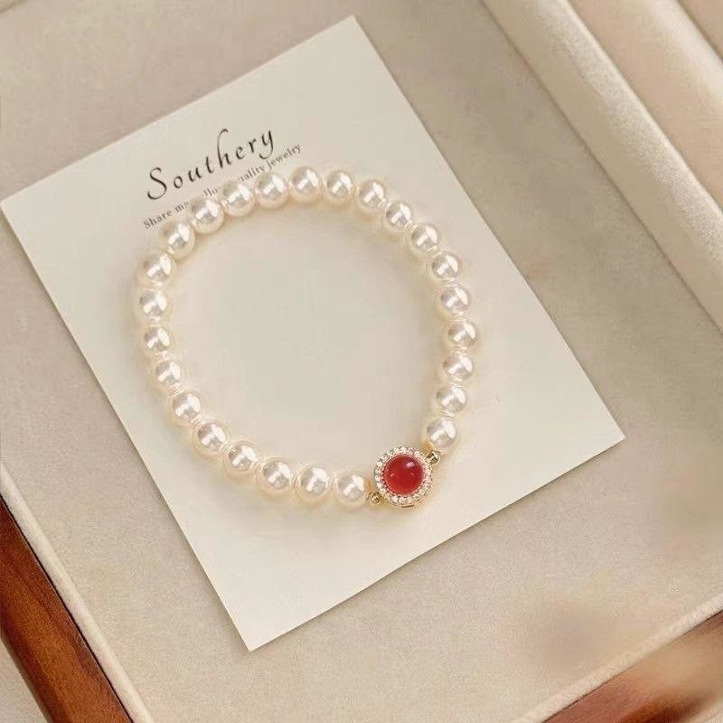 Pearl Clover Bracelet Exquisite Bracelet Jewelry dealsniper-net 6607color