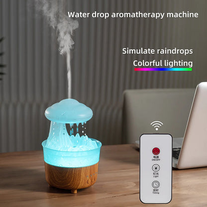 Rain Cloud Night Light Humidifier With Raining Water Drop Sound House dealsniper-net