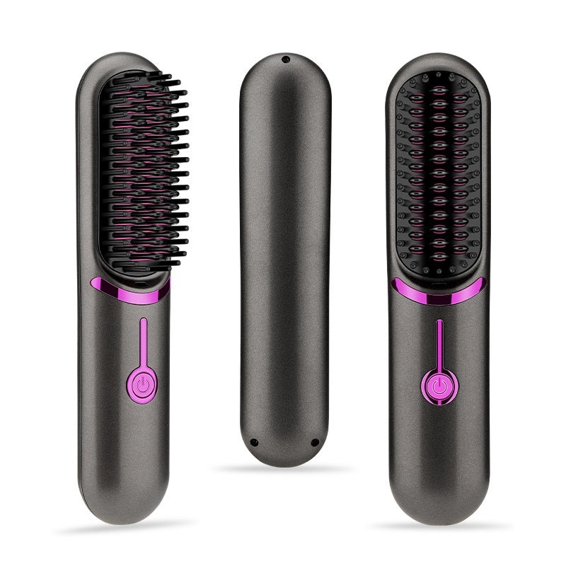 Wireless Straight Comb USB Charging Hairdressing Comb Rolls Beauty Gym From House