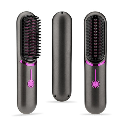Wireless Straight Comb USB Charging Hairdressing Comb Rolls Beauty Gym From House