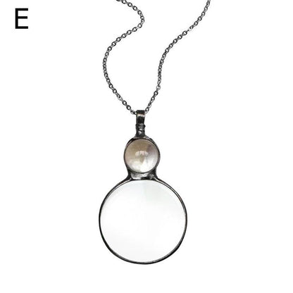 New Mother's Day Magnifying Glass Pendant Necklace Jewelry Gym From House Transparent