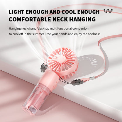 Portable Handheld Spray Fan 4-Speed Water Spray Mist Electronics Gym From House