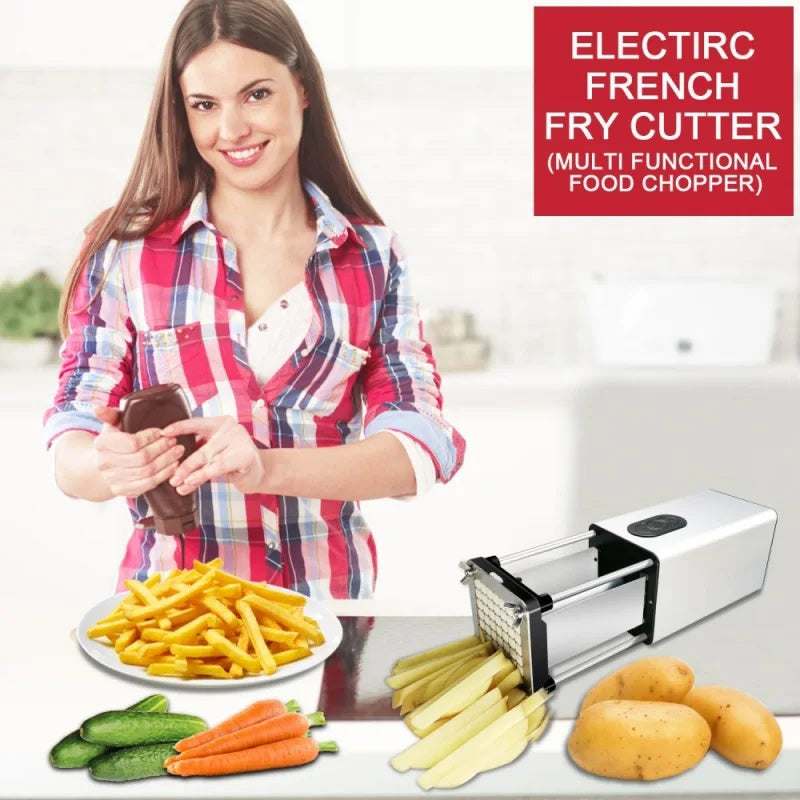 Kitchen Gadget Electric French Fry Cutter With Blades