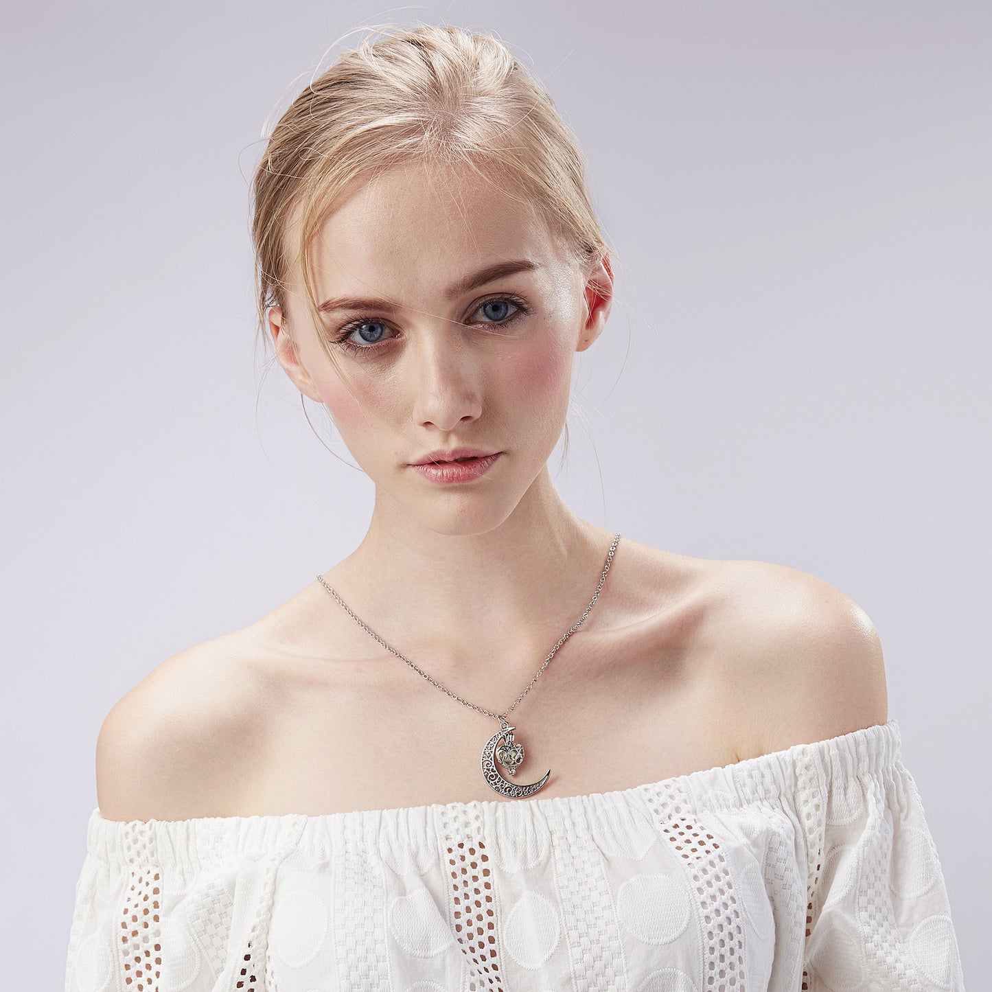 Glow In The Dark Necklace Moon Square Heart Necklaces Jewelry Gym From House