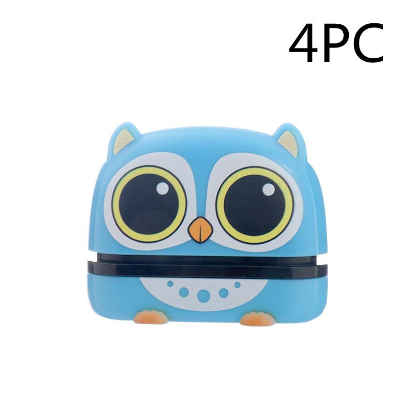 Cartoon Simple Children Kindergarten Name Seal Kids dealsniper-net Blue 4PCS A0